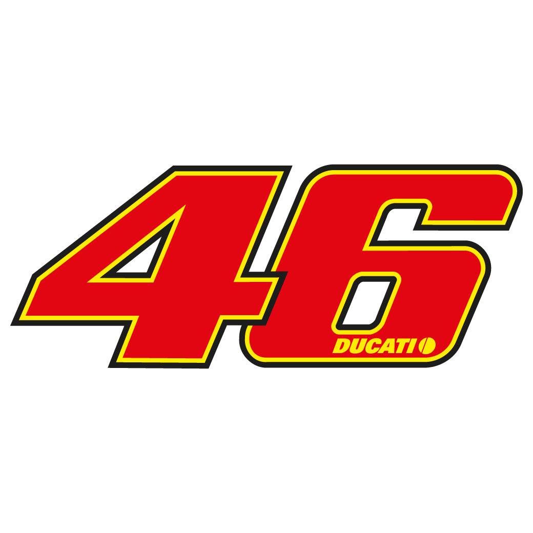 Valentino Rossi 46 Decal/Sticker (Ducati Era)