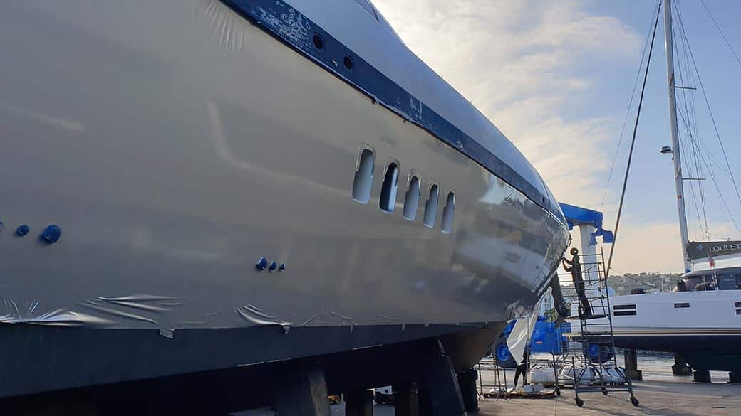 Mangusta 108 Yacht Wrapping - Yacht wraps anywhere in the world