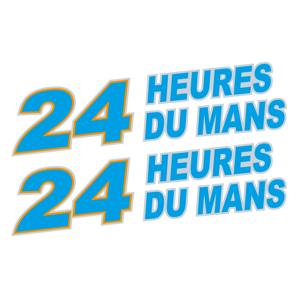 24 Heures du Mans Decals/Stickers x2 - Gulf Colours
