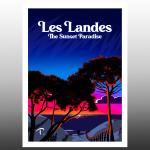 Les Landes Sunset by Thomas Puech - Fine Art on Canvas or Kodak Paper