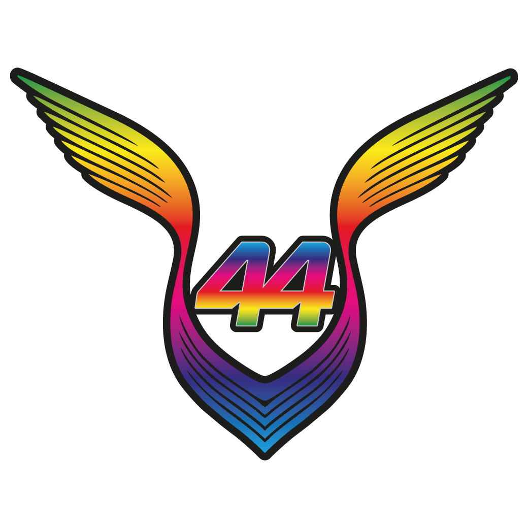 Lewis Hamilton 44 Wings Decal / Sticker