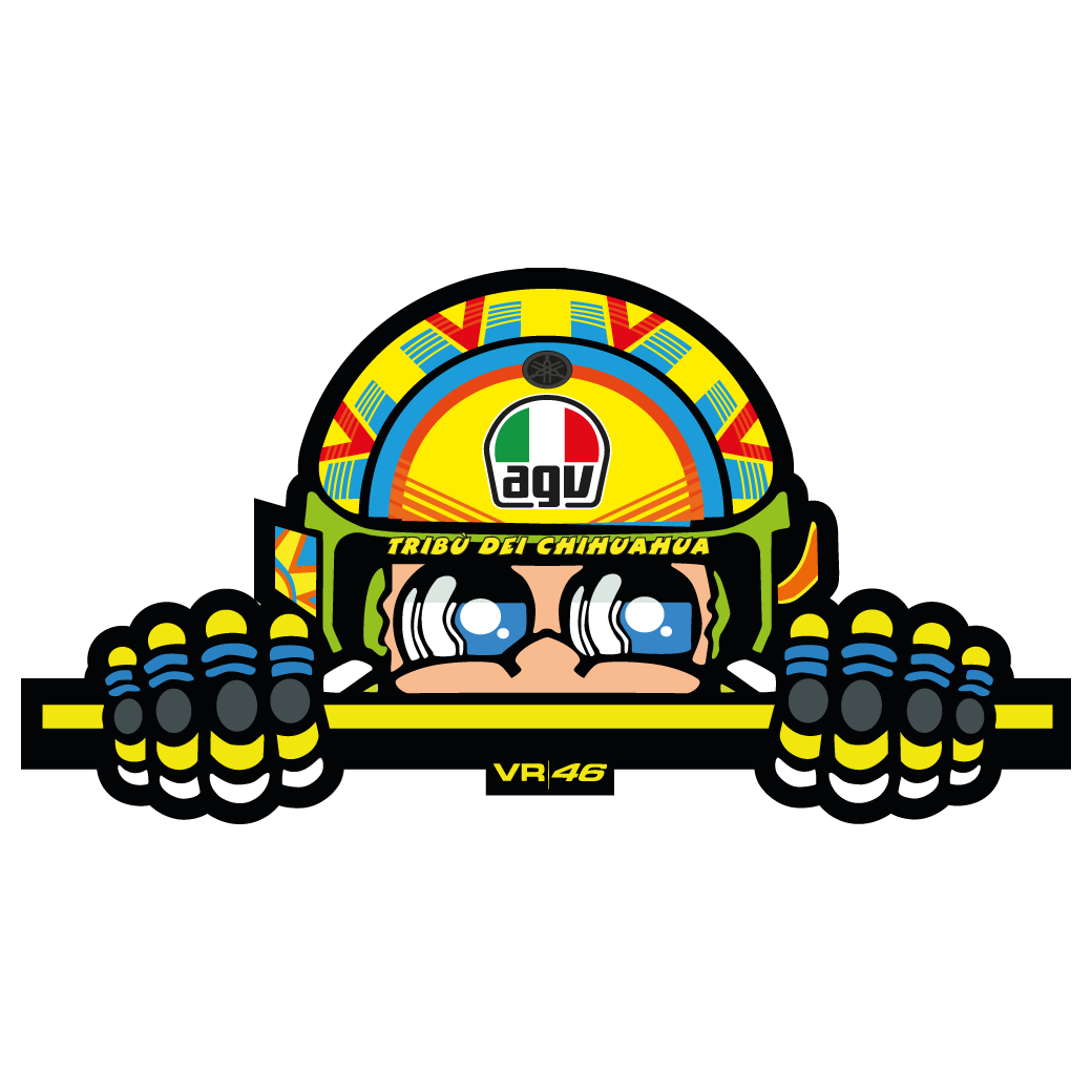 Valentino Rossi 'Helmet' Decal/Sticker