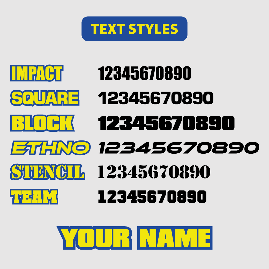 Font Choice for MX Graphics Kits - Customise NOW!