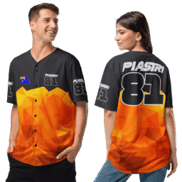 Oscar Piastri Mclaren F1 Racing Team Baseball Jersey