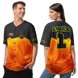 Lando Norris McLaren F1 Baseball Jersey