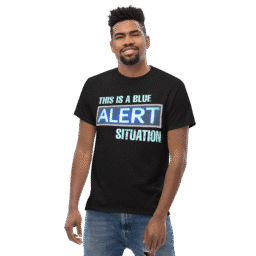 Red Dwarf 'Blue Alert' Sci-Fi Sitcom T-Shirt - Unisex