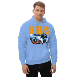 Steve McQueen Le Mans Gulf Porsche 917 Hoodie