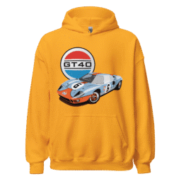 Ford GT40 Le Mans Gulf Livery Hoodie
