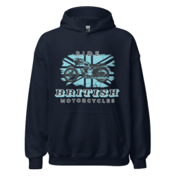 Ride British Motorcycles Vintage Retro T-Hoodie