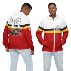 Lewis Hamilton Scuderia 44 Ferrari F1 Team Rain Jacket