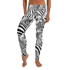 Zebra Print Ladies Leggings / Yoga Pants